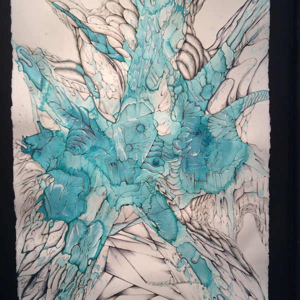 Eon 75 " Blue shattered Crystal" Painting