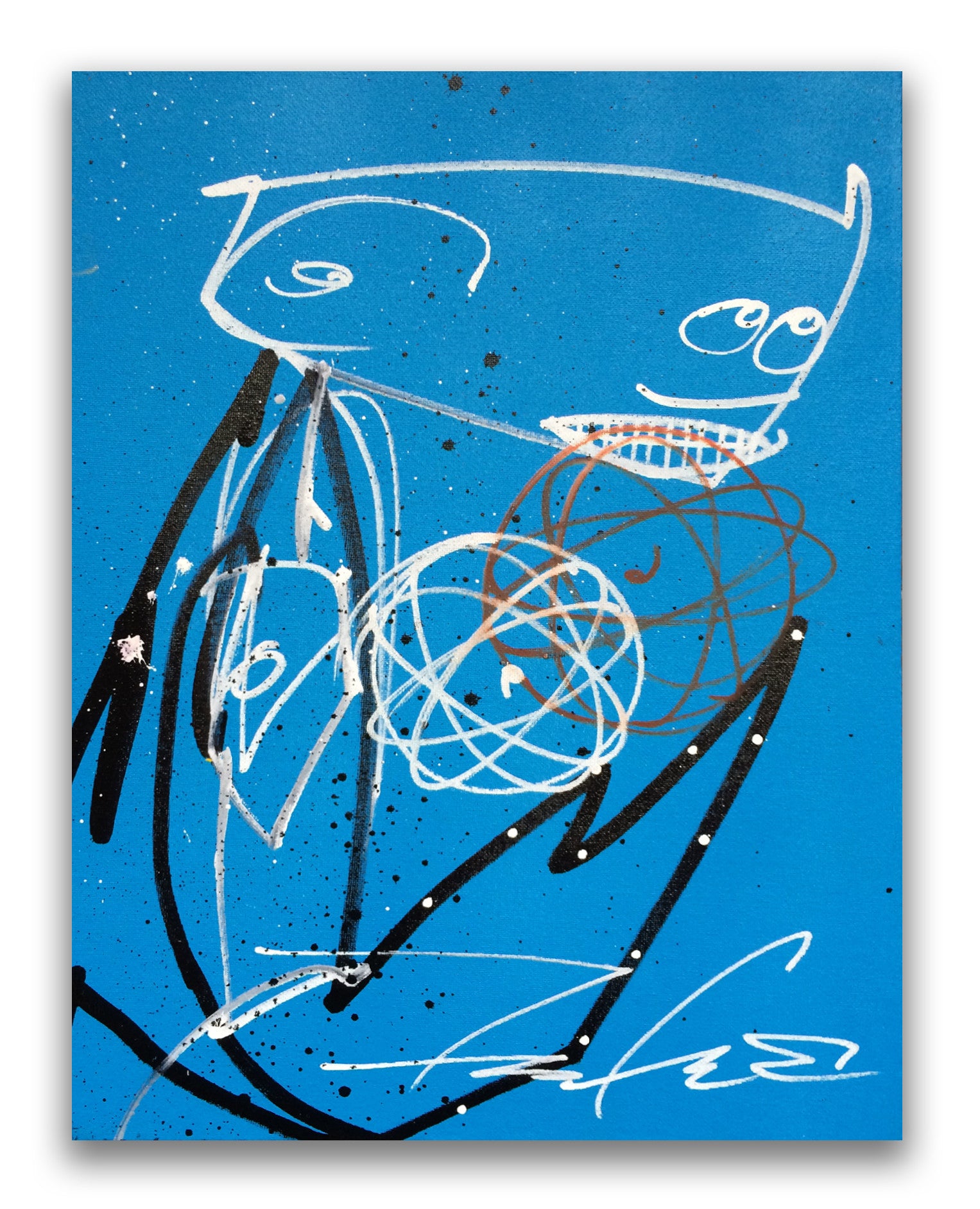 FUTURA 2000 - " Henchman w/Atoms"  Painting