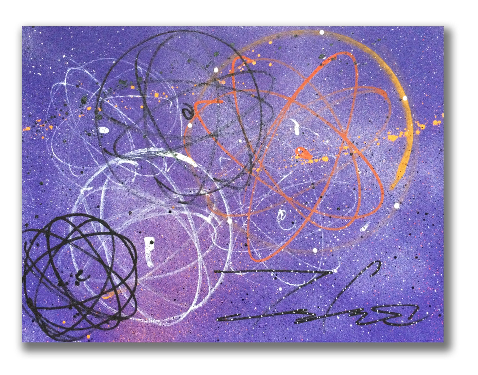 FUTURA 2000 - " Atoms"  Painting