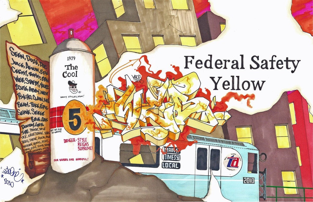 WEB - "Fed Yellow"  Blackbook Drawing