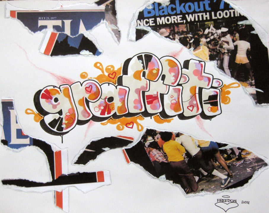 FREEDOM - "Black Book Page" Graffiti