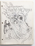 DANIEL JOHNSTON- "Interpersonal Communication" Notebook Drawing 1980