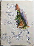 DANIEL JOHNSTON- "Setting your Agenda" Notebook Drawing 1980