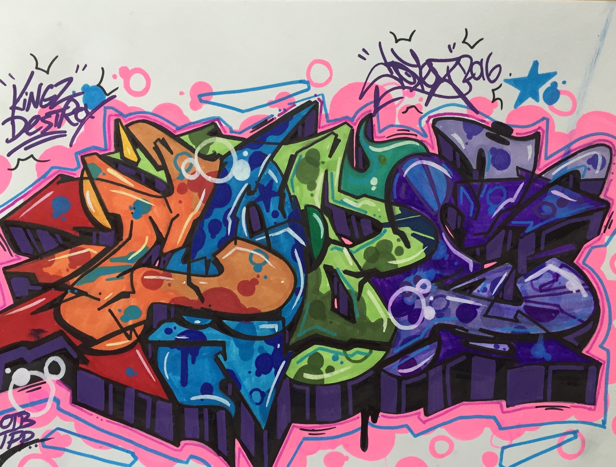 COPE2 - "Kingz destroy" Drawing