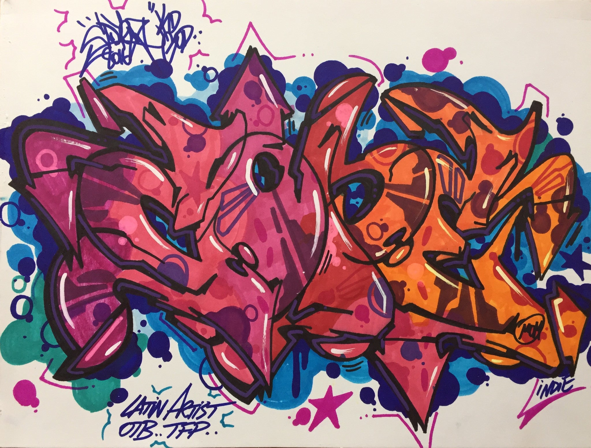 COPE2 - "Latin Artist" Drawing