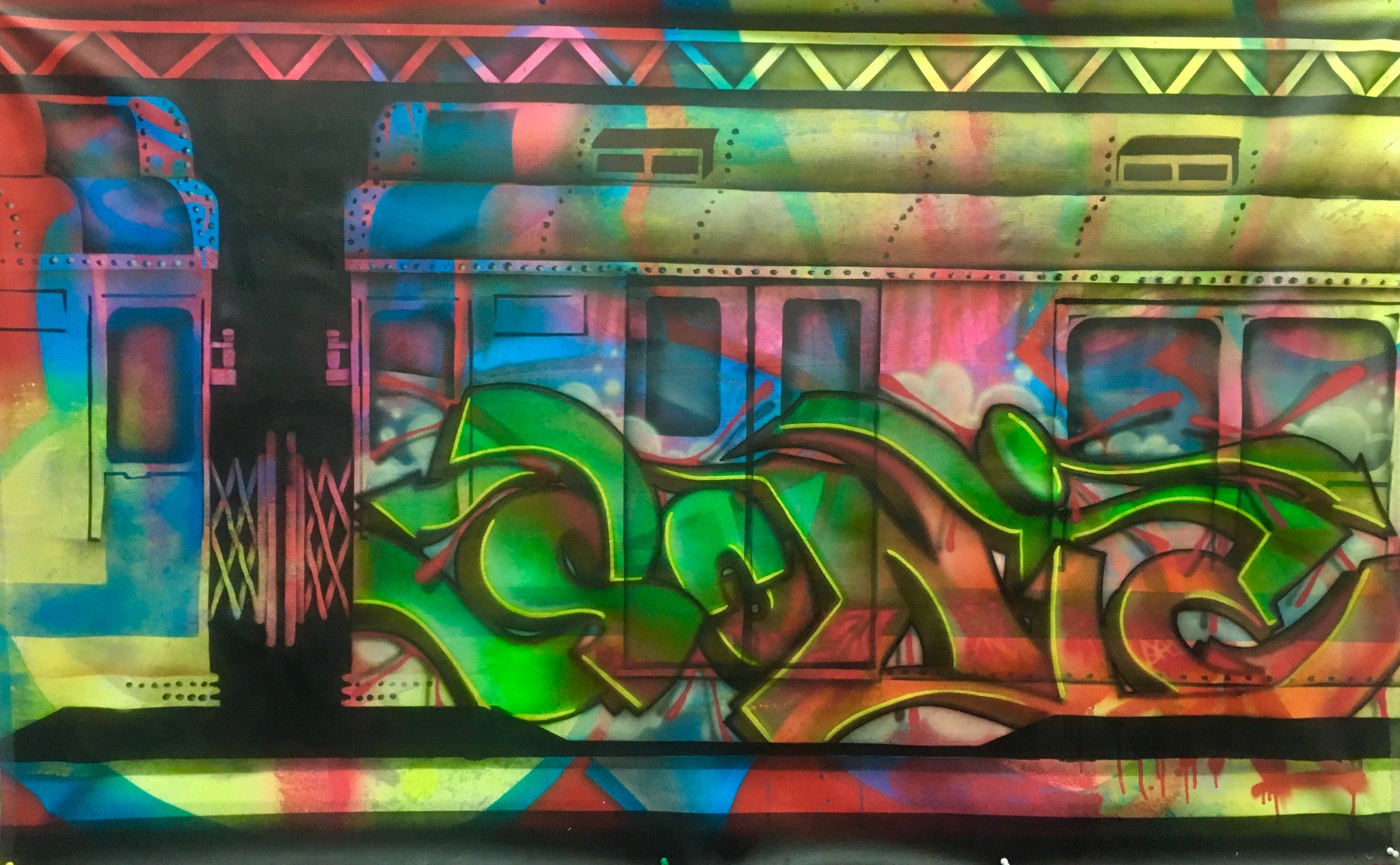 SONIC "Acid Train" Painting