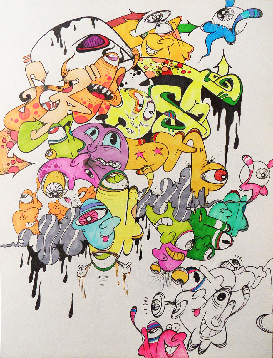 GHOST  "Untitled 1" Black book Drawing