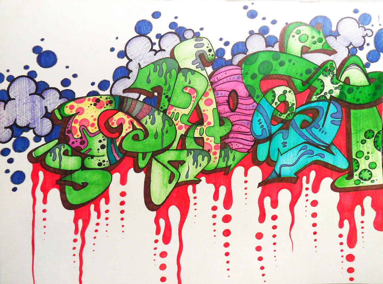 GHOST  "Untitled 4" Black book Drawing