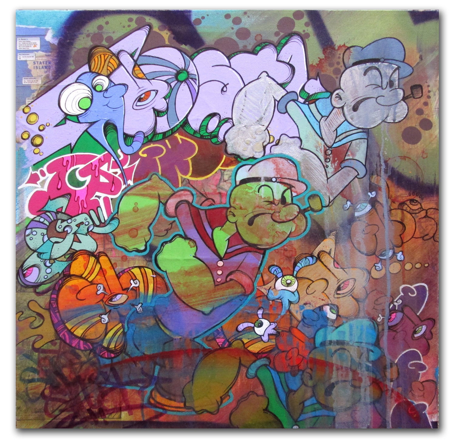 GHOST- Popeye Canvas