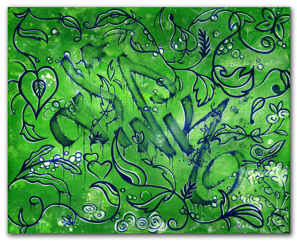 LADY PINK -  Green Pink Tag