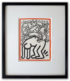 KEITH HARING "FIGHT AIDS" 1990 - Lithograph published by United Nations