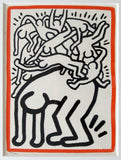 KEITH HARING "FIGHT AIDS" 1990 - Lithograph published by United Nations