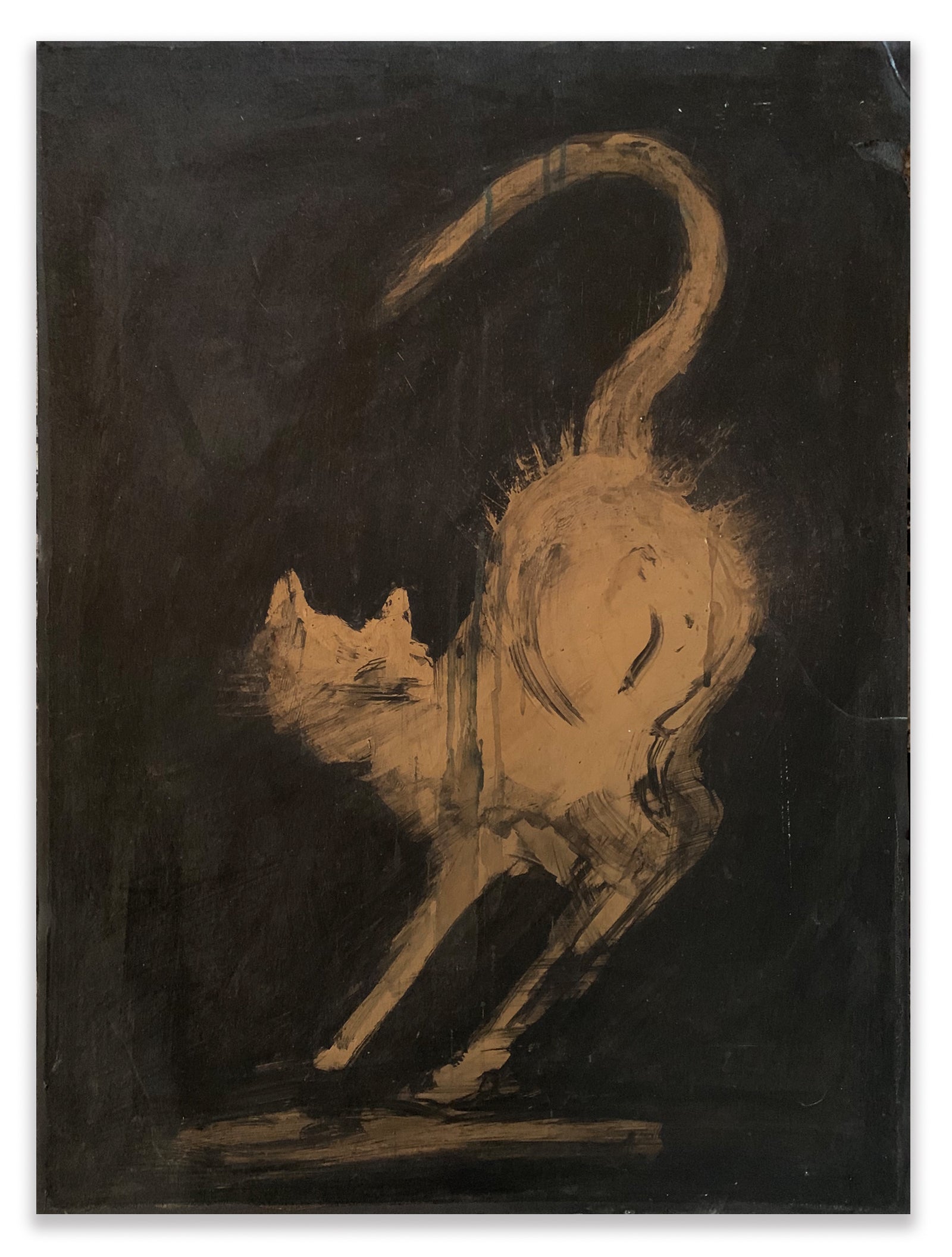 Richard Hambleton "CAT" Painting