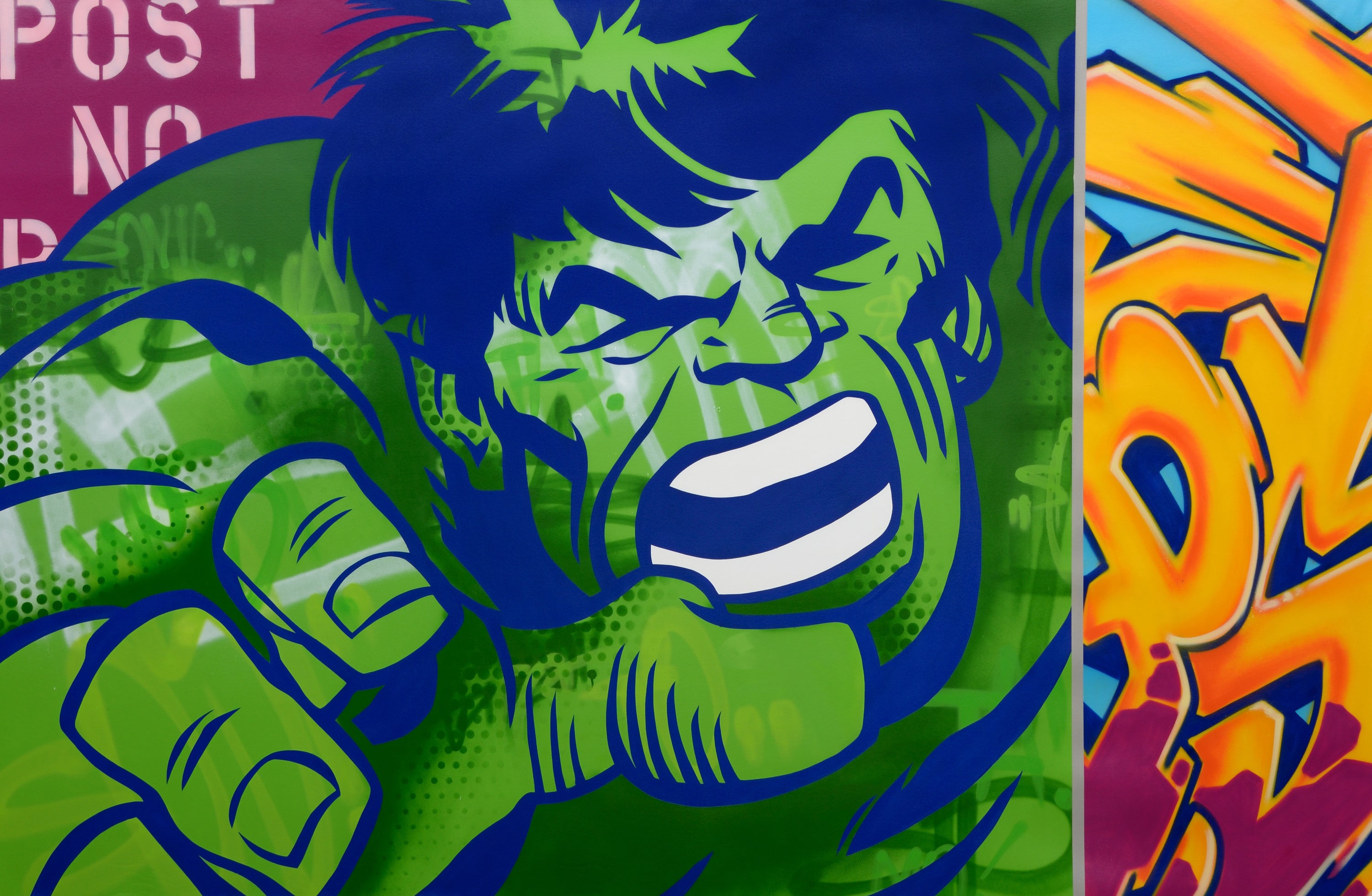 SEEN "HULK" Aerosol on Canvas