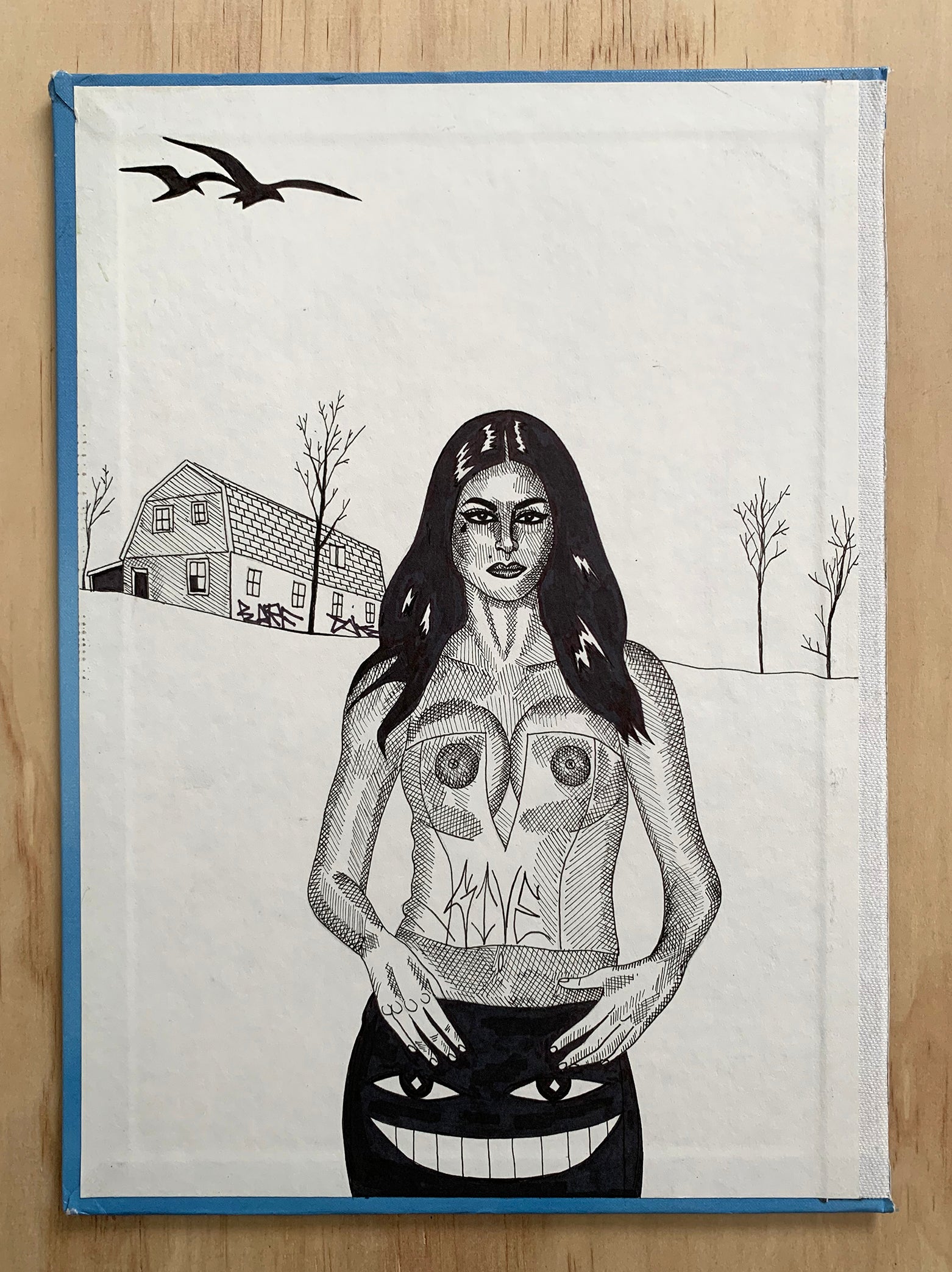 ALBERT REYES "Untitled" Drawing