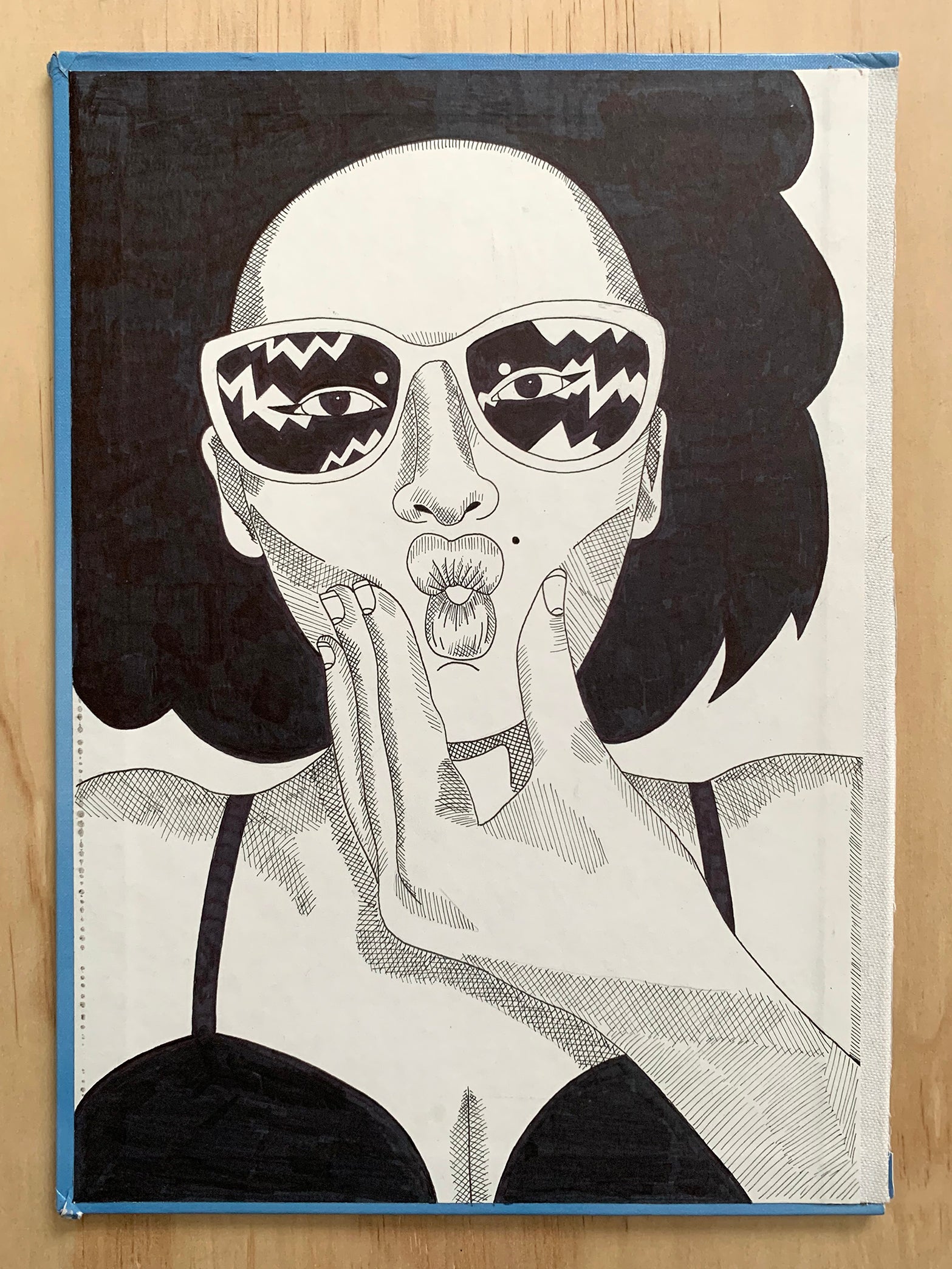 ALBERT REYES "Kissy Face"Drawing