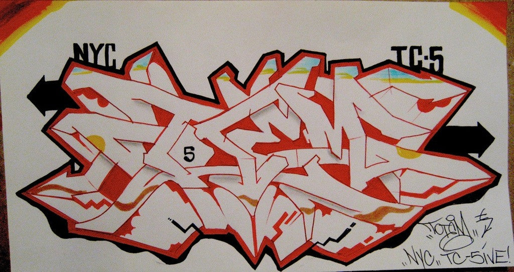 TOTEM- "Red Hot"  Blackbook Drawing #5