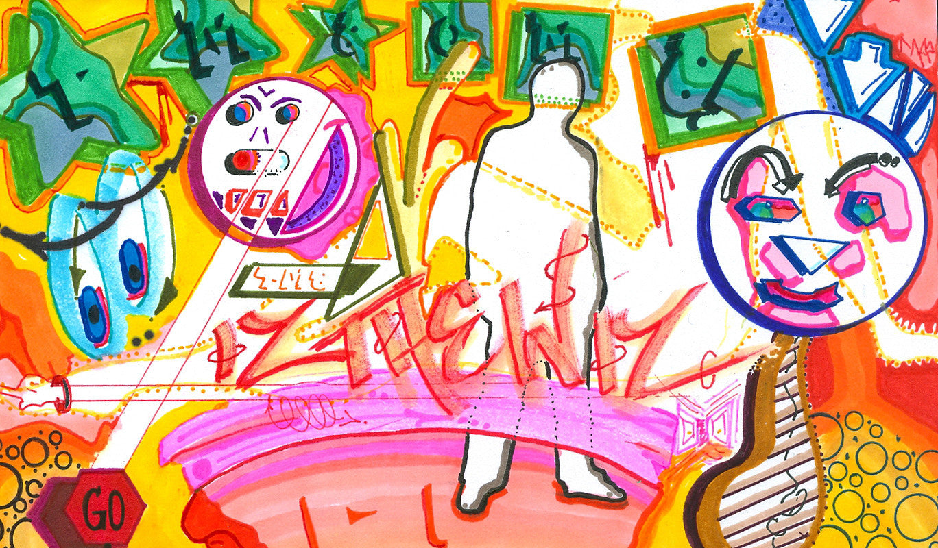 IZ THE WIZ - "Black Book" Drawing