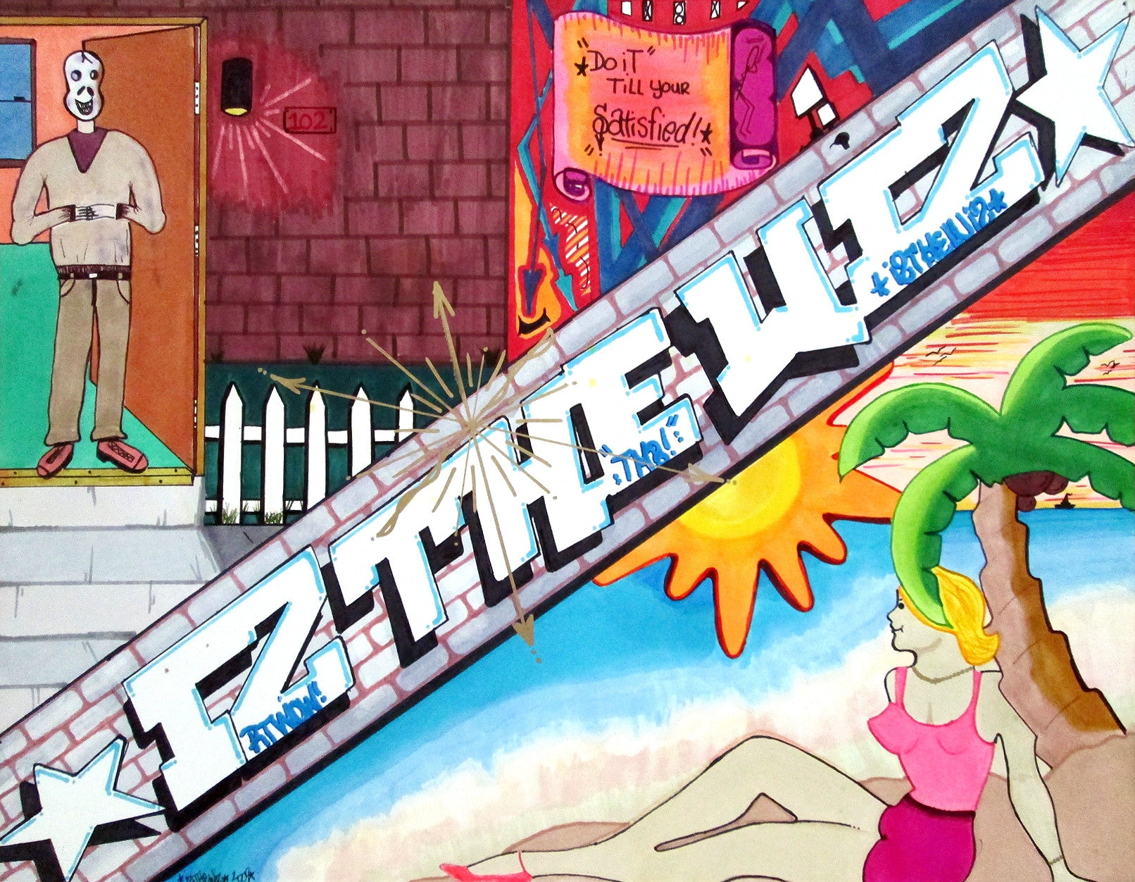 IZ THE WIZ - "Do it till your Satisfied" Drawing