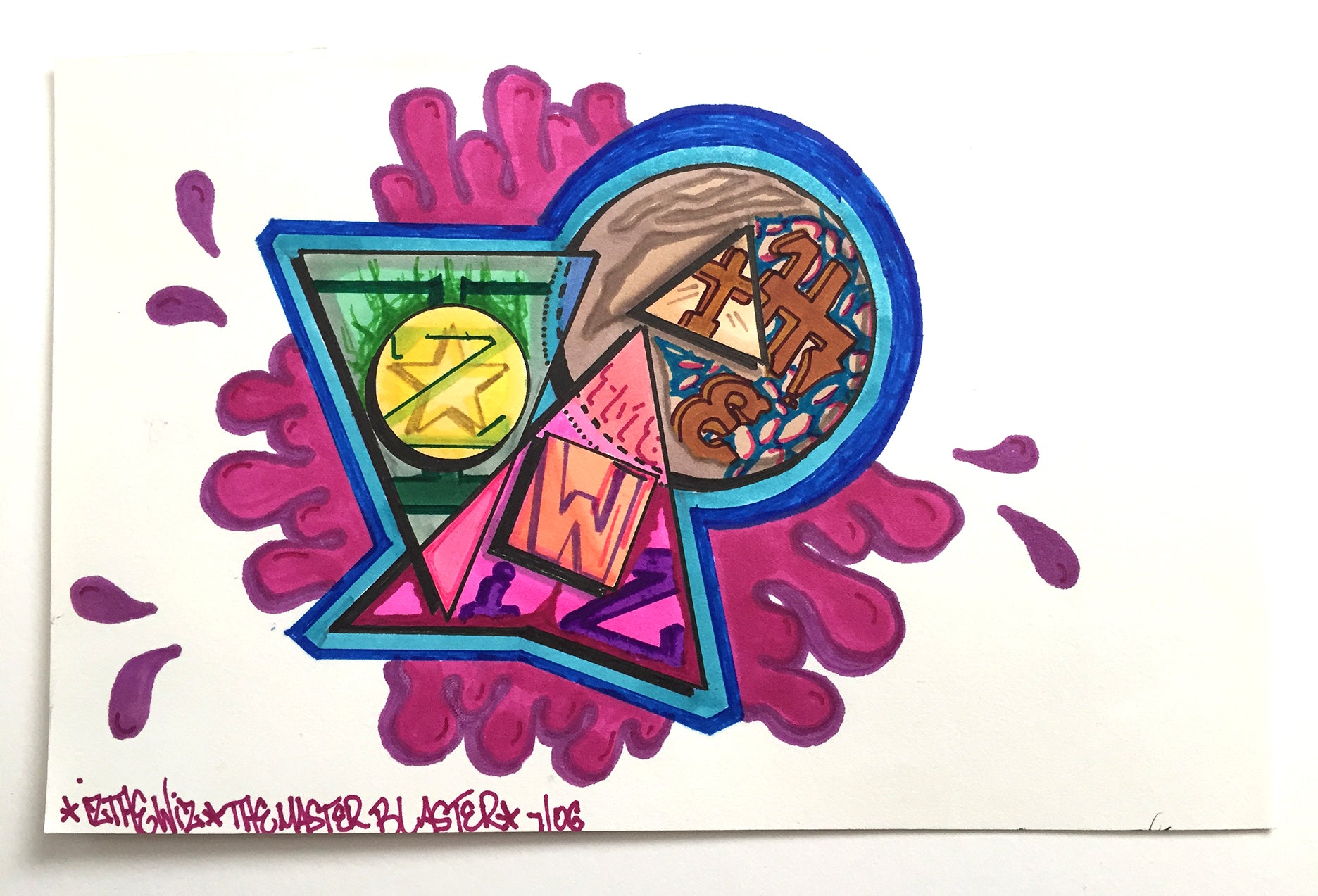 IZ THE WIZ - "Master Blaster" Drawing