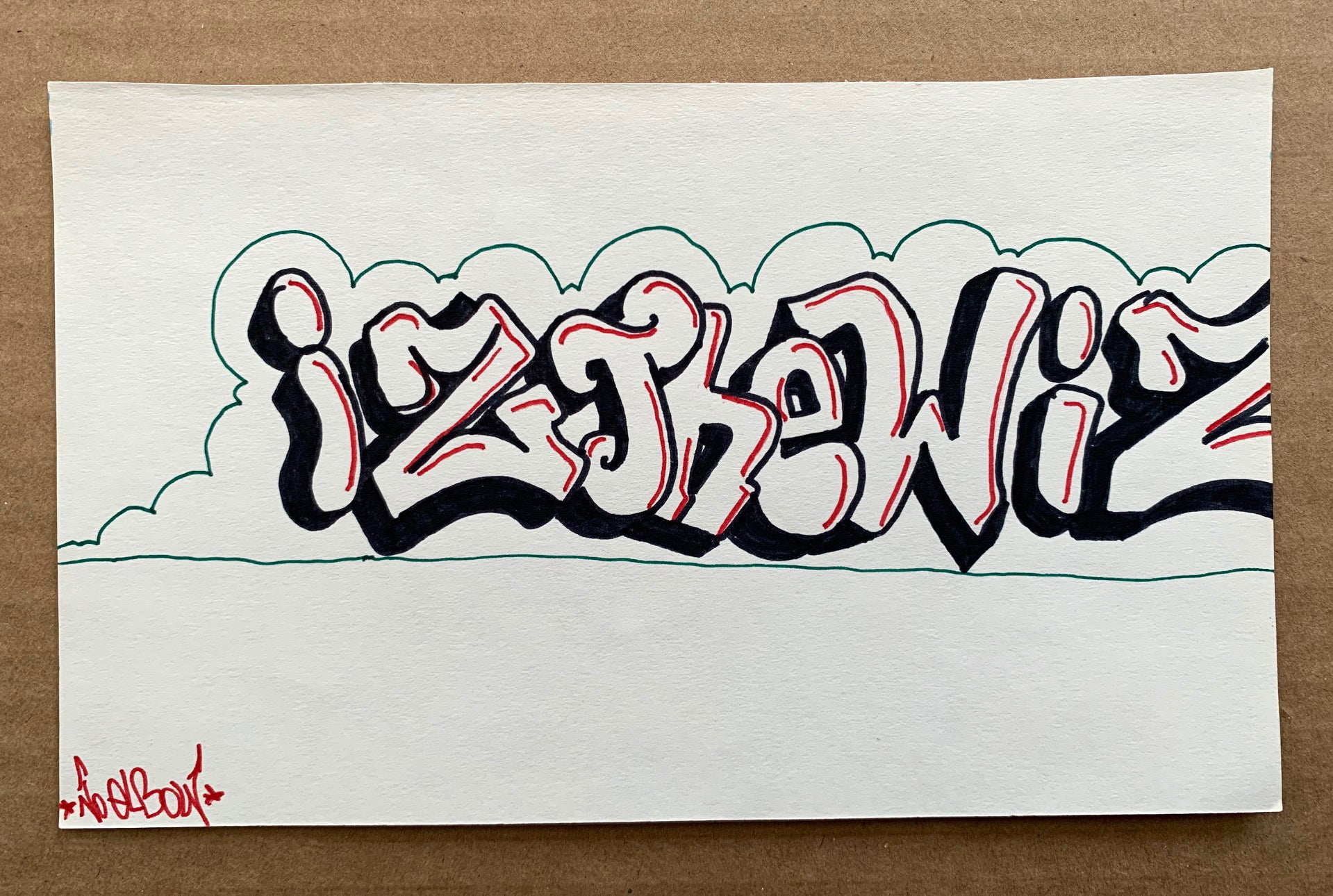 IZ THE WIZ - "IZ THE WIZ" Drawing
