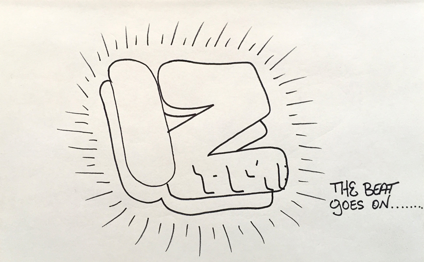 IZ THE WIZ - " The Beat Goes on" Drawing