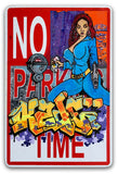 KADE TMT - "No Time"  No Parking Sign