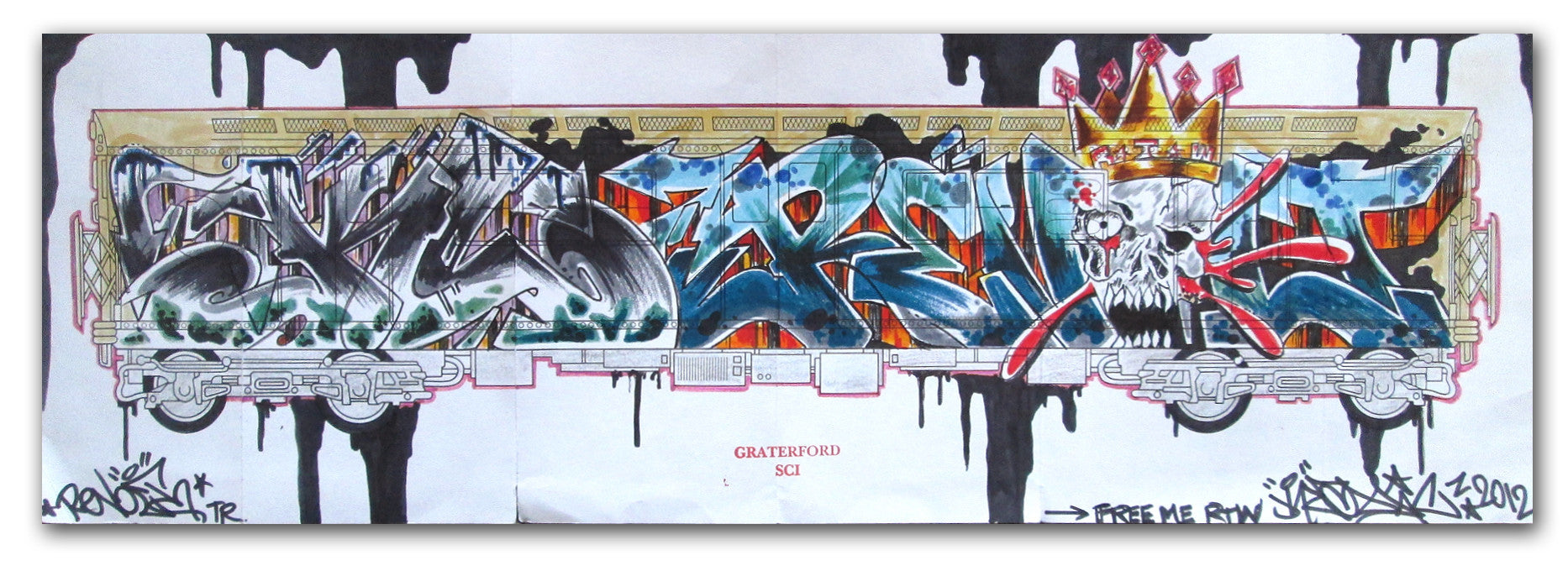 KLASS RTW - "Klass Revolt Train" Drawing