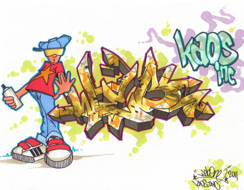 WEB ONE - TC5 - "Kaos Inc"  Blackbook Drawing