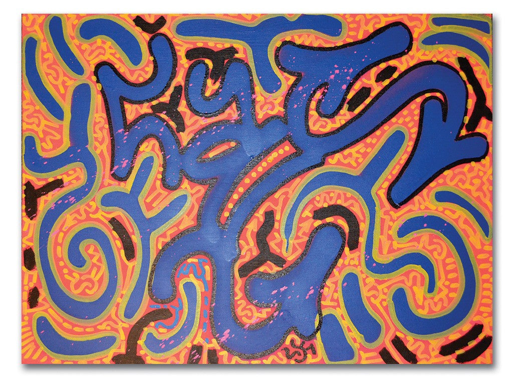 LA II - "Blue Night" Painting