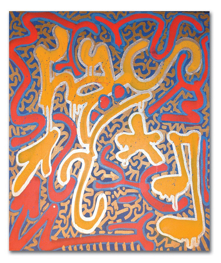 LA II - "Blue Red Yellow" Painting