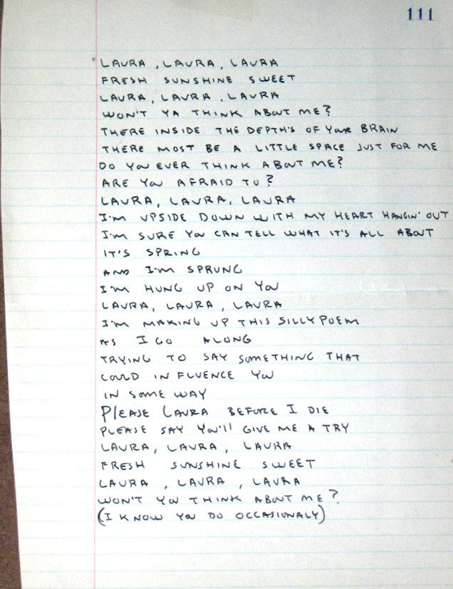 DANIEL JOHNSTON - "Laura, Laura, Laura"