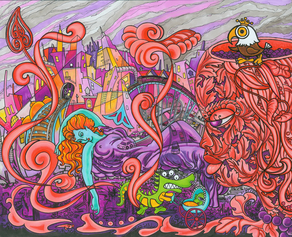 LADY PINK- Imperial Eagle Polluting