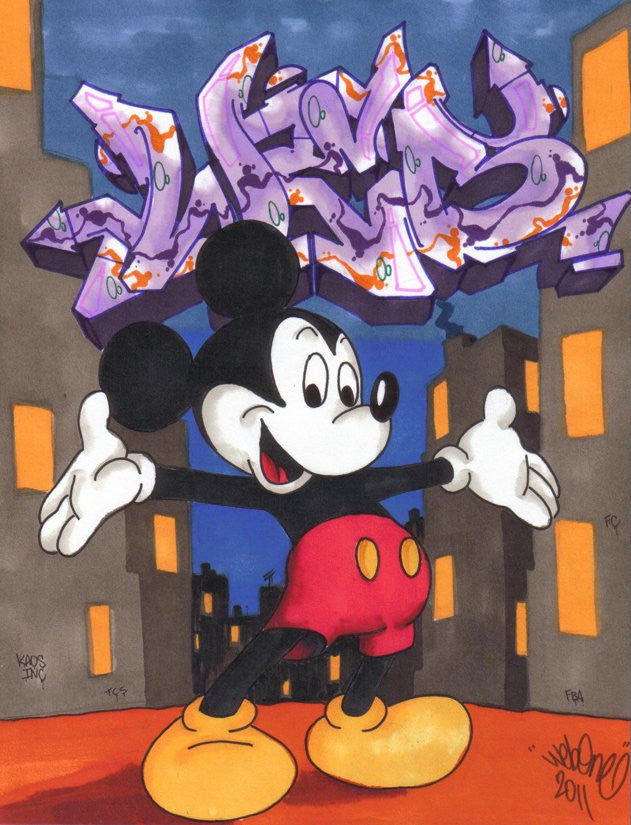 WEB ONE - TC5 - "Mickey"  Blackbook Drawing