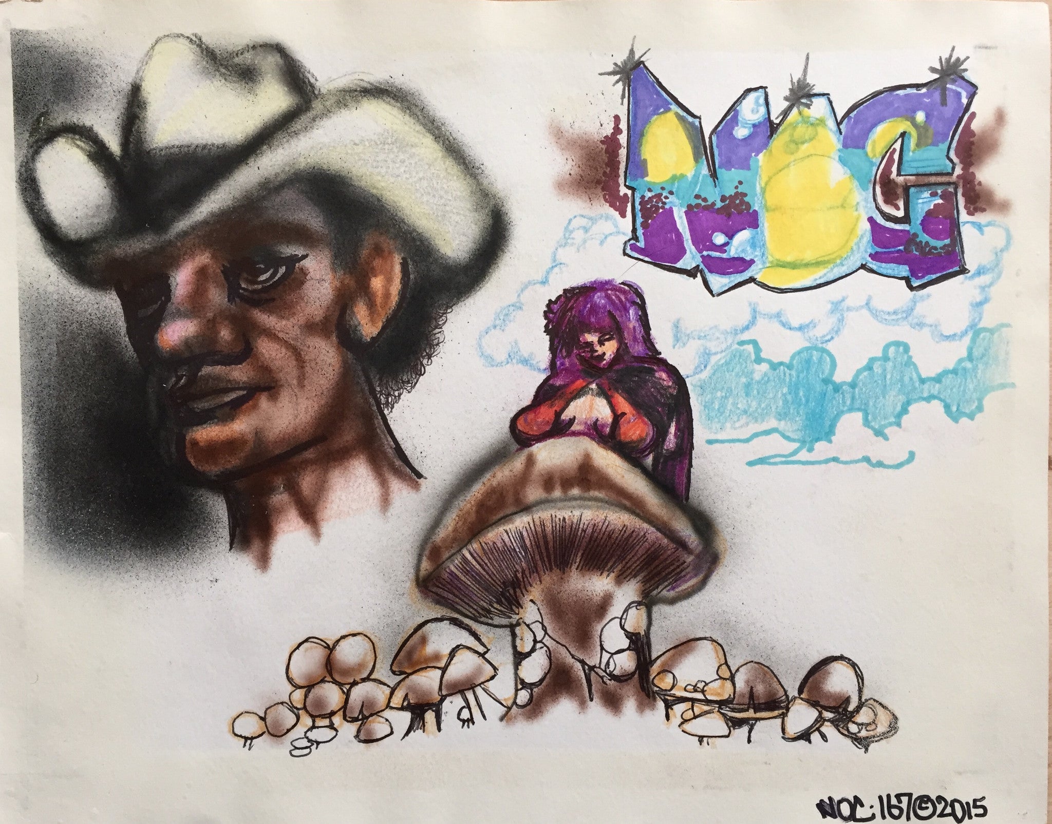 NOC 167 -"Mushroom" Drawing