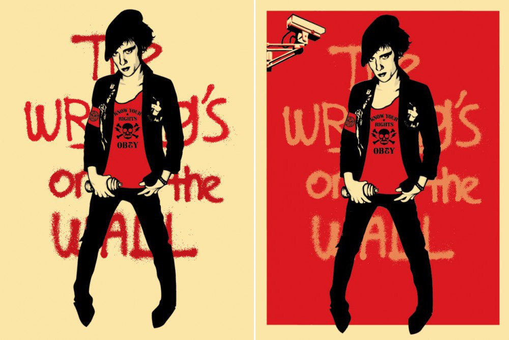 SHEPARD FAIREY - "Writing on the Wall " Matching Set