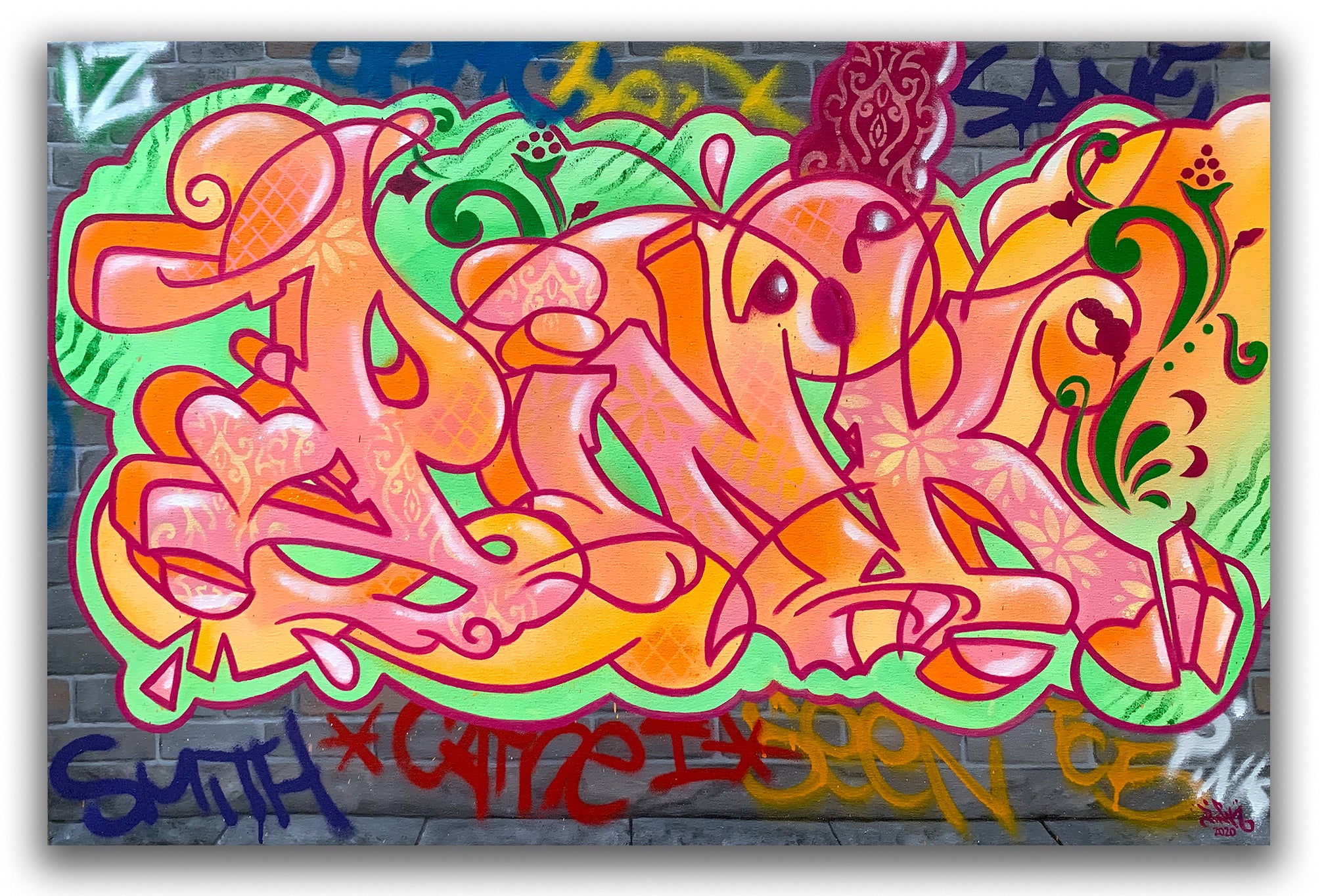 LADY PINK  "Deco Pink" Painting