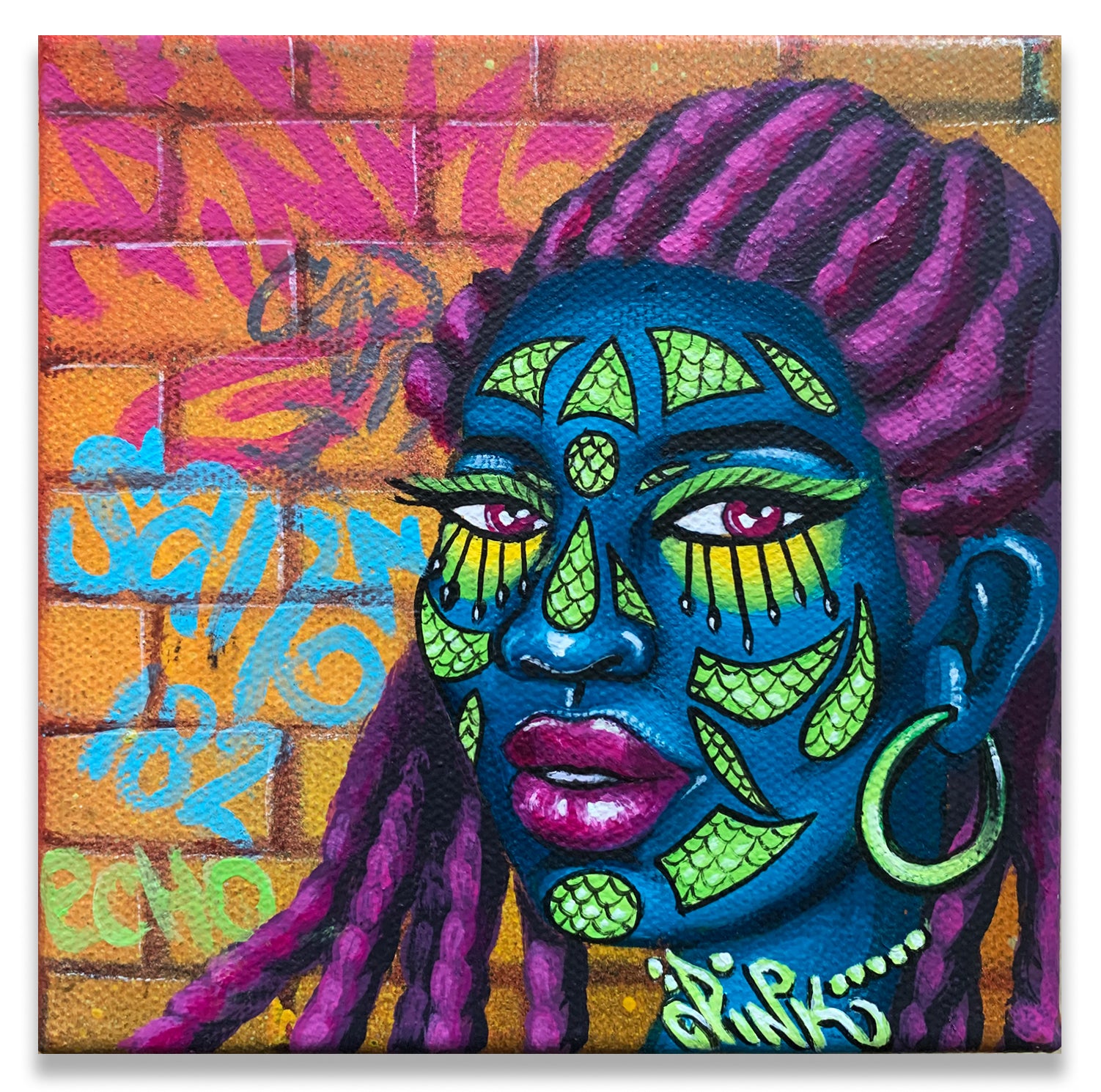 LADY PINK - "Woman in Greens"