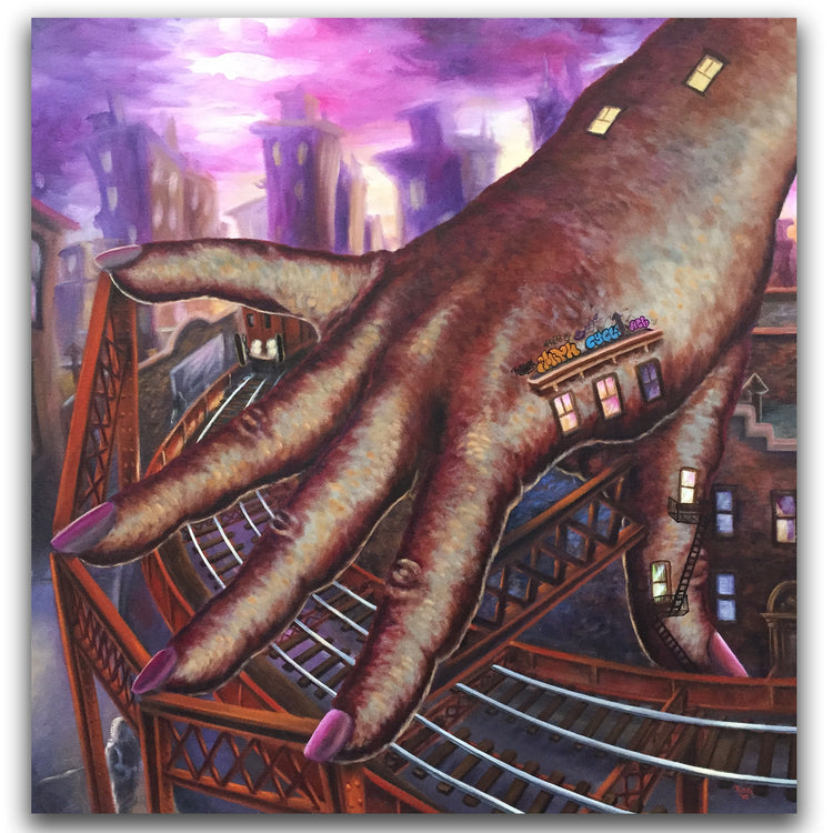 LADY PINK  "The Return" Painting