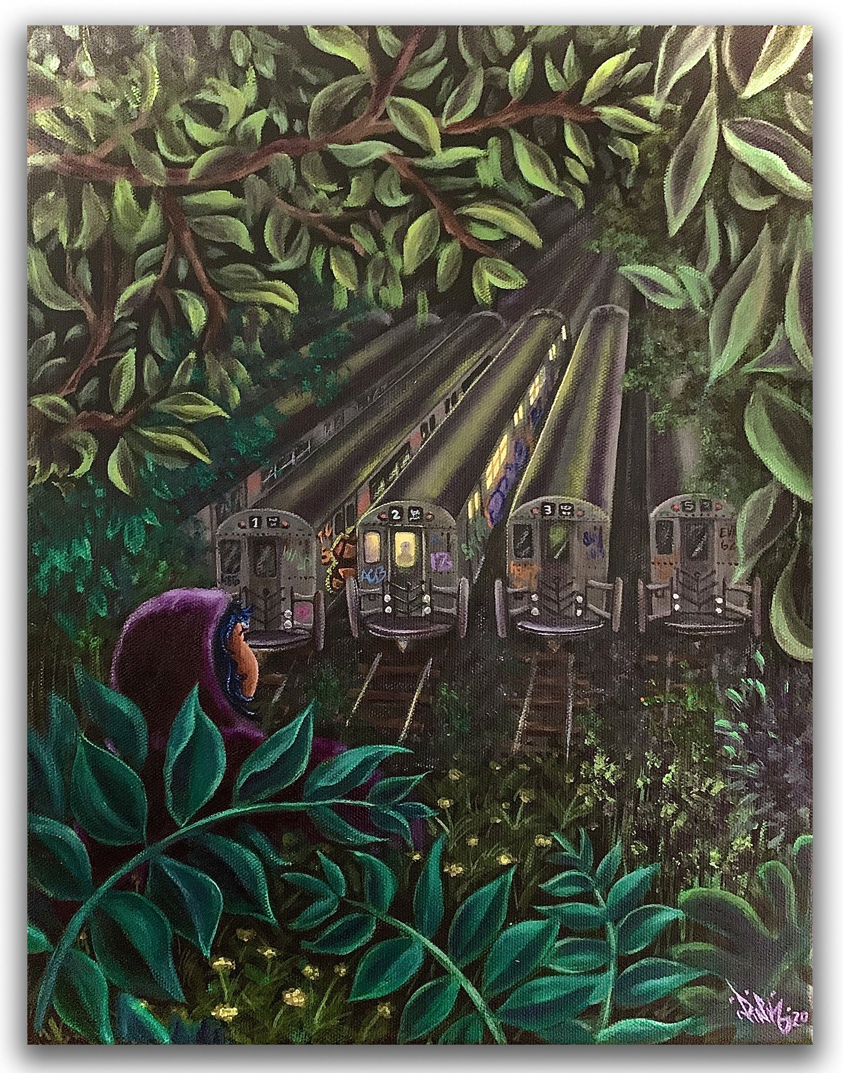 LADY PINK- "The Scout" Painting