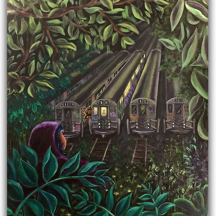 LADY PINK- "The Scout" Painting