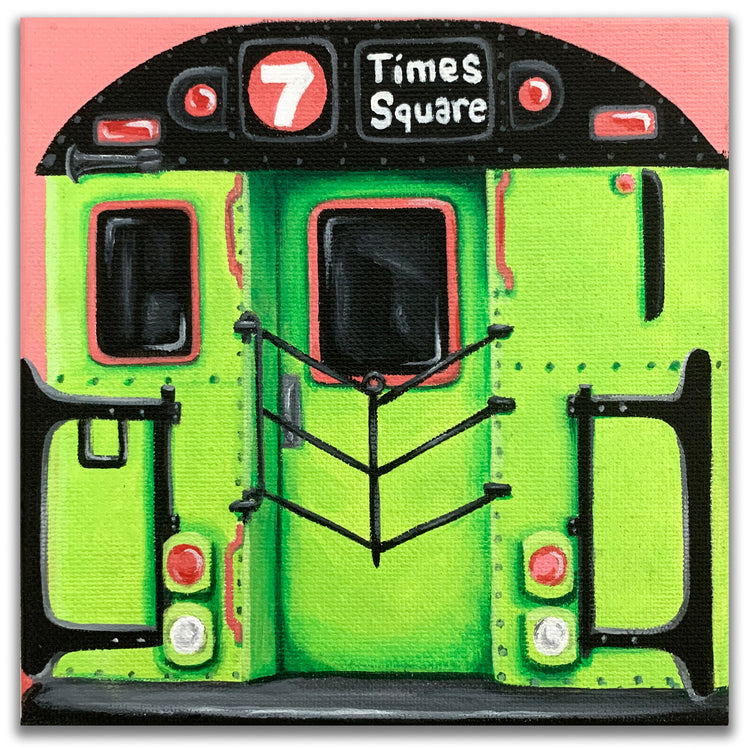 LADY PINK- "Time Square #7 IRT " Painting