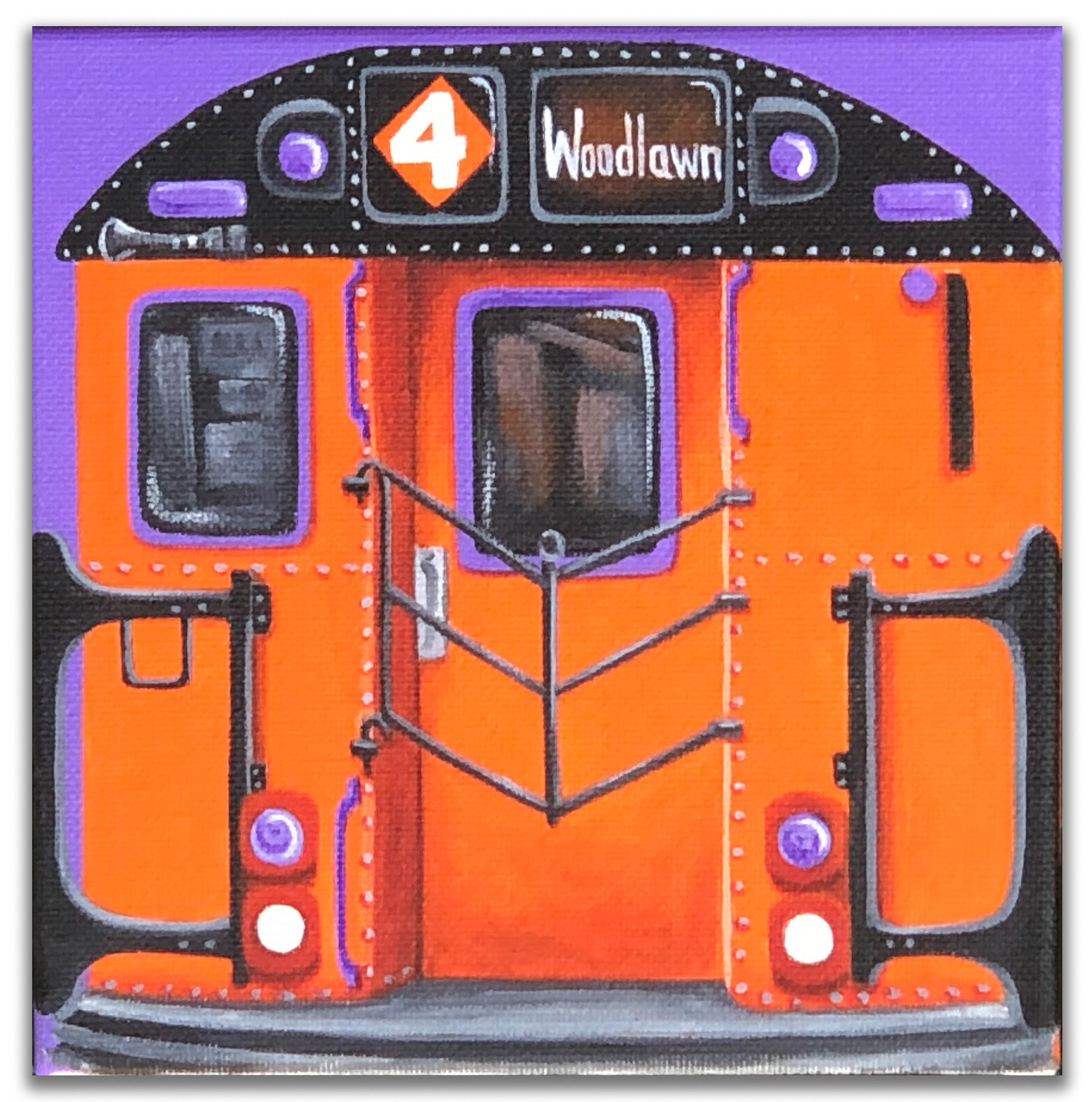 LADY PINK- "Woodlawn #4 IRT " Painting