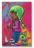 LADY PINK - "Spray Can Kid and Dog”