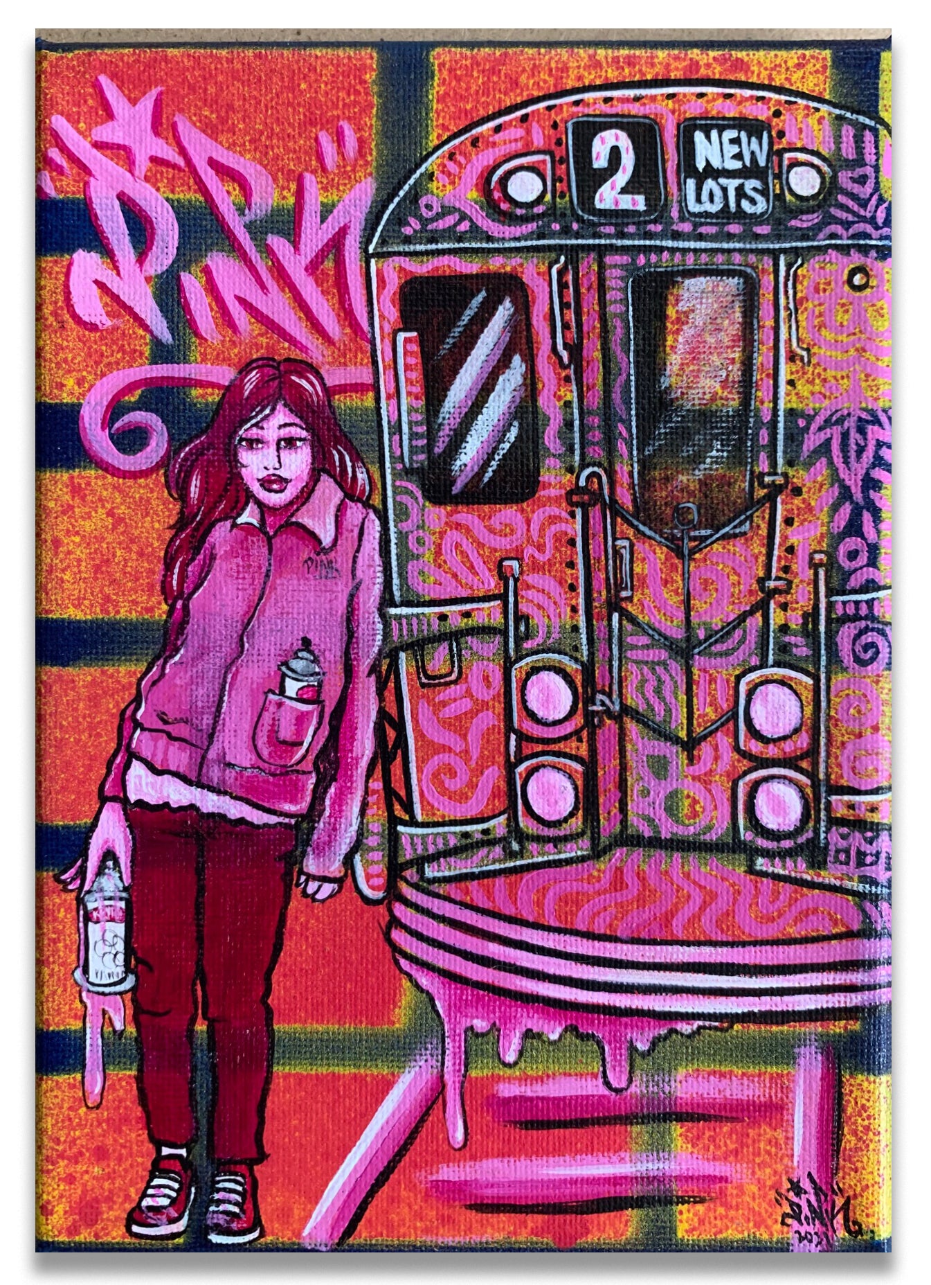 LADY PINK - "Girl With Train"