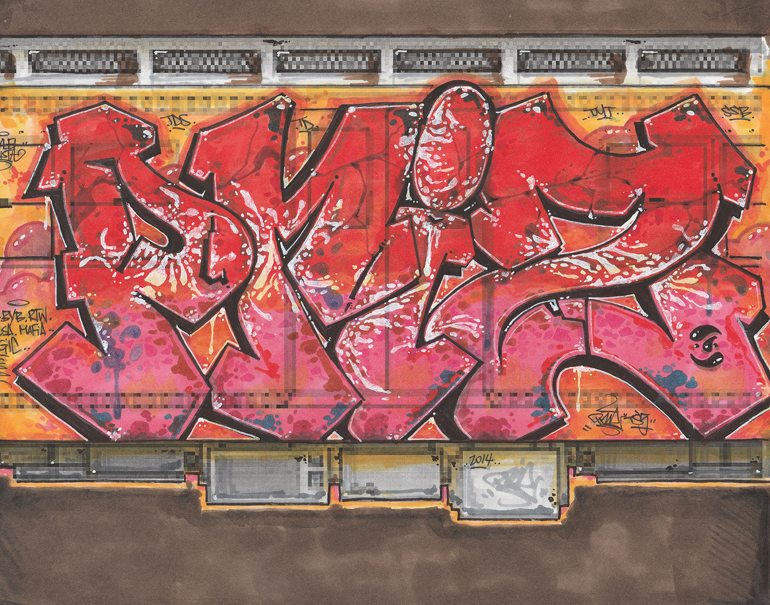 PRIZ ONE - "T2B" Black Book Drawing