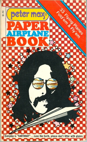 PETER MAX - Paper Airplane Book