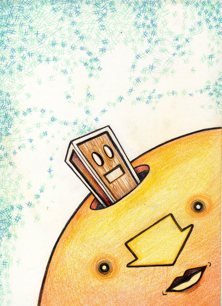 CYCLE - "Pop Up Voice Box" Black Book Drawing