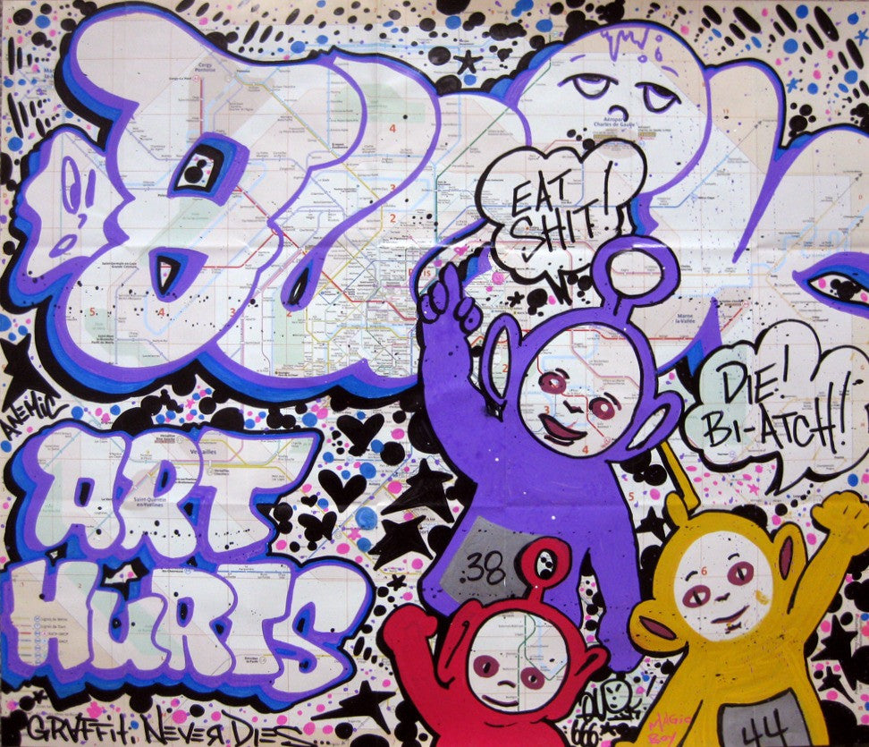 QUIK - "Art Hurts"- Paris Map