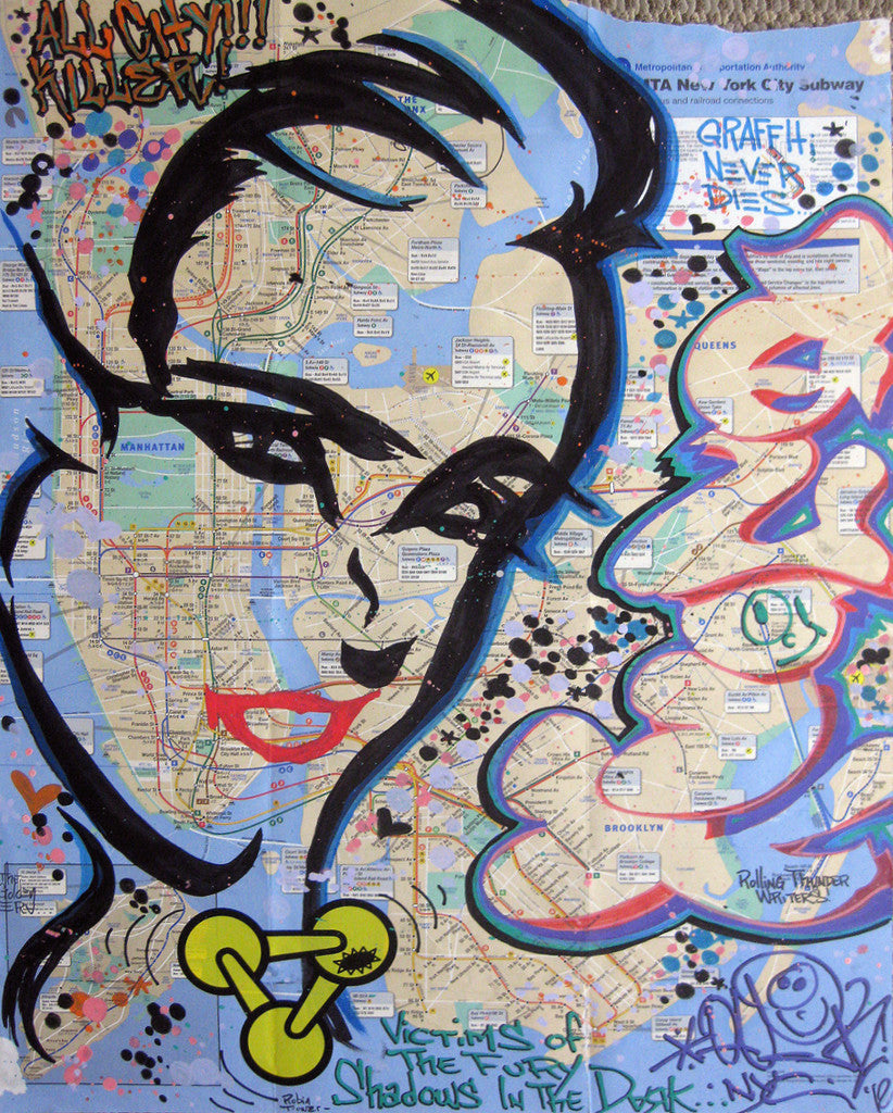 QUIK - "Victims of Fury" NYC Transit Map